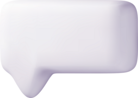 minimalista 3d habla burbuja diseño elemento png