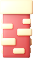 Colorful 3D Block with Abstract Shapes png