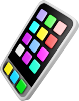 Colorful 3D Interactive Touchscreen Device png