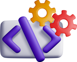 3D Code and Gear Components for Development png
