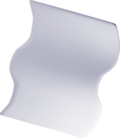 Abstract 3D Wave-Inspired Shape Design png
