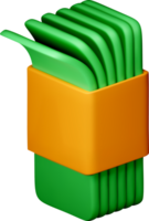 Colorful 3D Objects Stacked with Style png