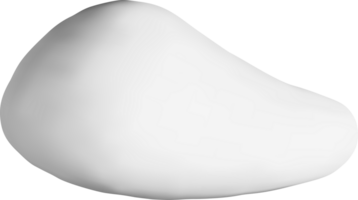 Sleek 3D Object with Curved Surface Design png
