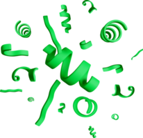 Dynamic Green 3D Curves in Motion png