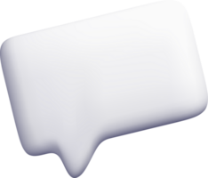 3d habla burbuja diseño para comunicación png