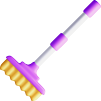 Vibrant 3D Cleaning Tool with Unique Design png