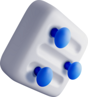 3D Model of a Modern Push Pin Design png