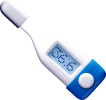 3D Digital Thermometer with Display Screen png
