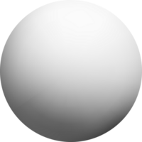 Spherical 3D Object with Smooth Gradient Finish png