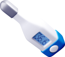 3D Digital Thermometer with LCD Display png
