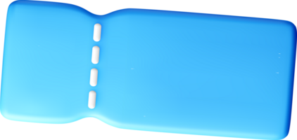 3D Blue Object with Unique Shape and Texture png