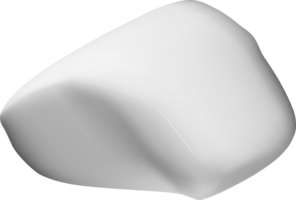 Smooth 3D Abstract White Shape Design png