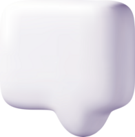 Abstract 3D Shape in Smooth White Surface png