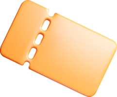 3D Orange Phone Case with Cutouts png