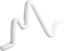 Abstract 3D White Zigzag Shape Design png