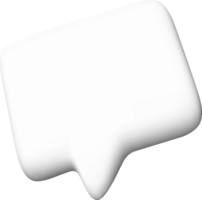 Three-Dimensional Speech Bubble Design png