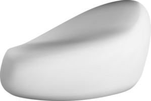 Sleek 3D Abstract Shape Emphasizing Form png