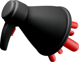 3D Black and Red Spray Bottle Design png