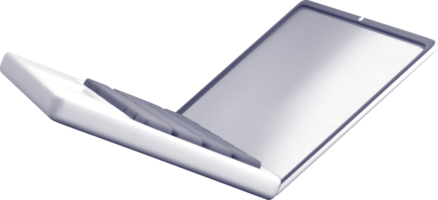 Sleek 3D Laptop Design with Open Screen View png
