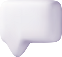3D Speech Bubble Design for Communication. png