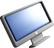 Stylized 3D Computer Monitor Design Concept png