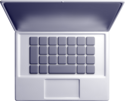 3D Model of a Laptop Computer Design png