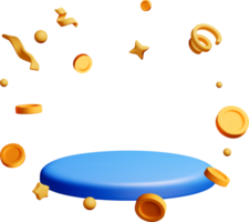 Colorful 3D Shapes and Objects in Motion png
