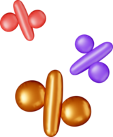 Abstract 3D Shapes in Vibrant Colors png