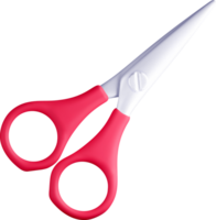 Colorful 3D Scissors with Comfortable Grip png