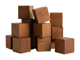 Building creativity stacked wooden blocks in a playful setup indoor environment unique perspective png