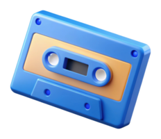 Clásico casete cinta retro música escena gráfico diseño creativo estudio de cerca nostalgia concepto png