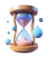 Countdown timer modern digital space 3d animation vibrant colors centered view time management concept png
