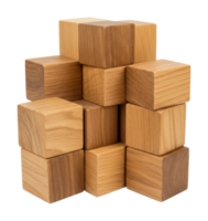 Creative stacking of wooden blocks home photography indoor close-up play and learn concepts png