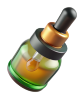 Essential oil dropper bottle product photography studio setting close-up view aromatherapy concept png