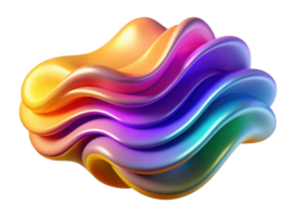 Colorful fluid waves abstract art digital creation vibrant environment artistic viewpoint visual concept png