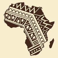 Tribal africa map design vector