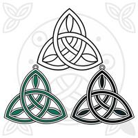 Triquetra symbol collection vector