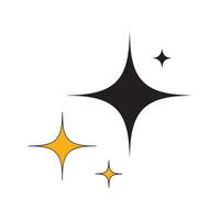 a black and yellow star on a white background vector