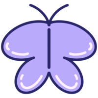 purple butterfly clip on a transparent background png