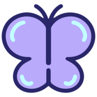 butterfly design on neon color on a transparent background png