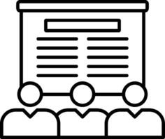 Learning Outline Icon vector