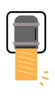 Modern city light lamp flat icon Futuristic illuminator vector