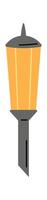 Modern street light flat icon Urban lamp vector