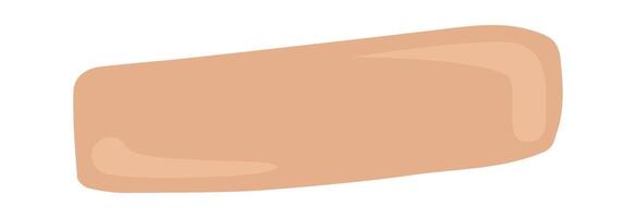 Cosmetics swatches flat icon Pastel makeup strokes vector