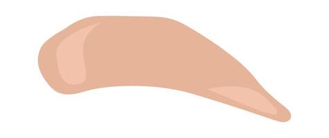 Pastel product swatch flat icon Makeup strokes Flat Illustration Icon vector