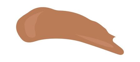 Pastel product swatch flat icon Makeup strokes Flat Illustration Hand Drawn Icon vector