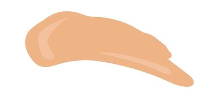 Pastel product swatch flat icon Makeup strokes Icon vector