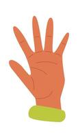 Hand flat icon Showing different fingers Flat Illustration vector