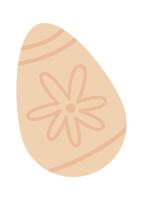 Handmade flat icon Painted eggs for easter Illustration vector
