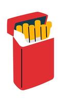 Cigarettes flat icon Unhealthy habit vector